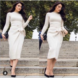 NWT Zara Knit Skirt with Tied Detail and Top Set